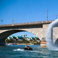 jet skis and flyboard on lake havasu