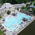 overhead view of Piedmont Park pool in Atlanta