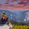 yosemite national park at sunset